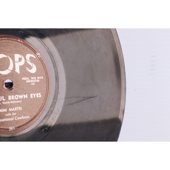 Mimi Martel, Bob Sandy - Beautiful Brown Eyes / Cold Heart 78rpm Record TOPS 281 - Picture 14 of 16